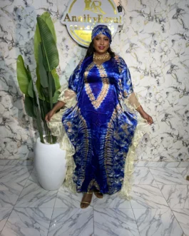 SUSAN ADIRE SILK GOWN 002