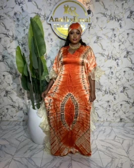 SUSAN ADIRE SILK GOWN 004