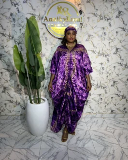 ADIZA RUCHED SILK GOWN  007