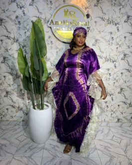 SUSAN ADIRE SILK GOWN 008