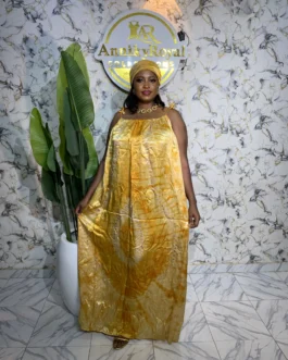 EMMA ADIRE SILK GOWN 11