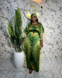 SUSAN ADIRE SILK  GOWN14